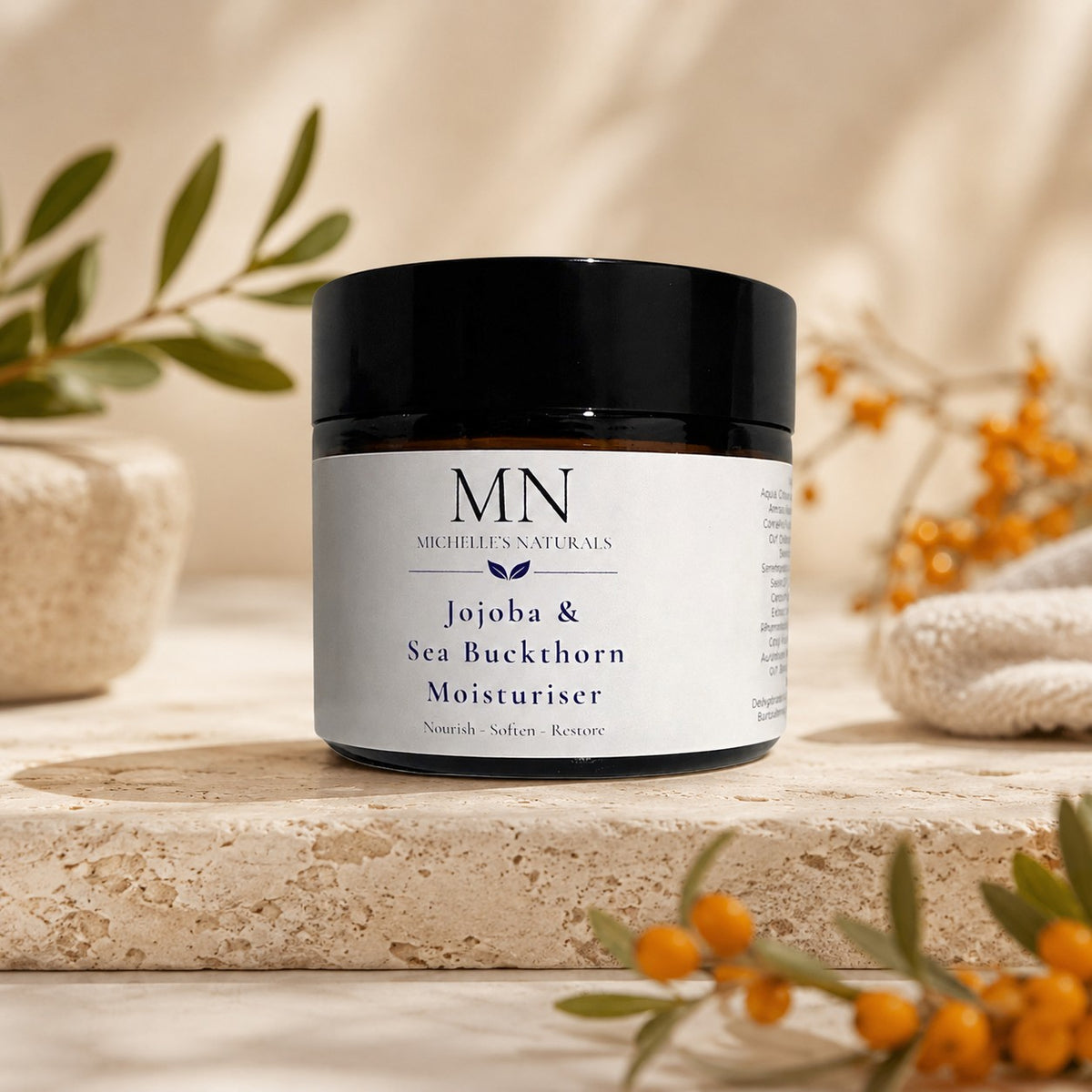 Jojoba and Sea Buckthorn Moisturiser
